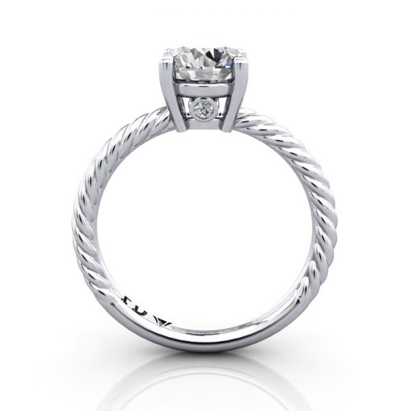 Solitaire Diamond Ring, RS47, Platinum, TF