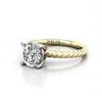 Solitaire Diamond Ring, RS47, Yellow Gold, LF