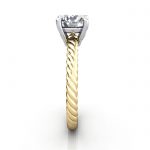 Solitaire Diamond Ring, RS47, Yellow Gold, SV