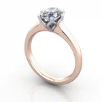 Solitaire-Engagement-Ring-Oval-Diamond-RS19-Rose-Gold-3D Solitaire-Engagement-Ring-Oval-Diamond-RS19-Rose-Gold-3D