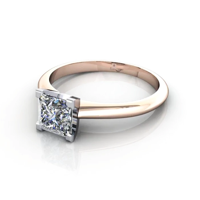 Solitaire-Engagement-Ring-Princess-Cut-Diamond-RS33-Rose-Gold-LF-1 Solitaire-Engagement-Ring-Princess-Cut-Diamond-RS33-Rose-Gold-LF-1