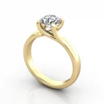 Solitaire-Engagement-Ring-RS29-Round-Brilliant-Yellow-Gold-3D Solitaire-Engagement-Ring-RS29-Round-Brilliant-Yellow-Gold-3D
