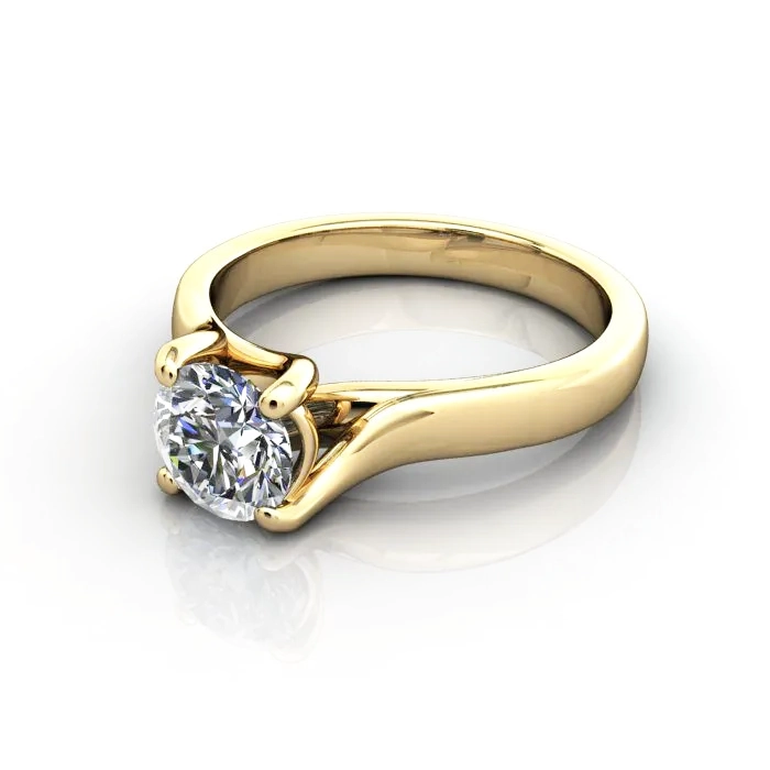 Solitaire-Engagement-Ring-RS29-Round-Brilliant-Yellow-Gold-LF Solitaire-Engagement-Ring-RS29-Round-Brilliant-Yellow-Gold-LF