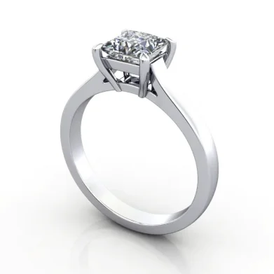 3 Carat Princess Cut Solitaire Diamond Ring — Ouros Jewels