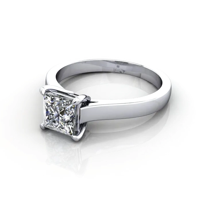 Solitaire-Engagement-Ring-Radiant-Diamond-RS30-Platinum-LF Solitaire-Engagement-Ring-Radiant-Diamond-RS30-Platinum-LF