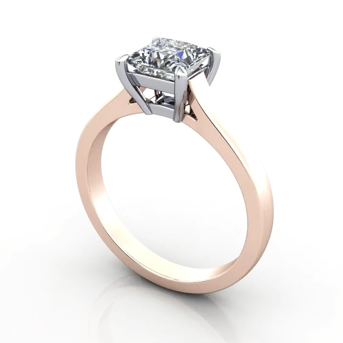 Solitaire-Engagement-Ring-Radiant-Diamond-RS30-Rose-Gold-3D Solitaire-Engagement-Ring-Radiant-Diamond-RS30-Rose-Gold-3D