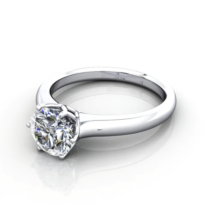 Solitaire-Engagement-Ring-Round-Brilliant-Diamond-RS19-Platinum-LF Solitaire-Engagement-Ring-Round-Brilliant-Diamond-RS19-Platinum-LF