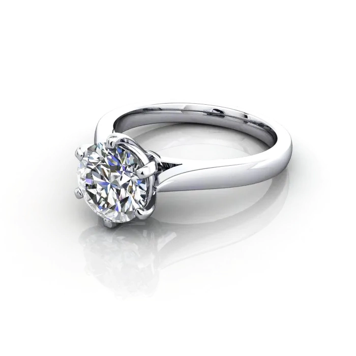 Solitaire-Engagement-Ring-Round-Brilliant-Diamond-RS20-White Gold-LF
