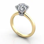 Solitaire-Engagement-Ring-Round-Brilliant-Diamond-RS26-Yellow-Gold-3D Solitaire-Engagement-Ring-Round-Brilliant-Diamond-RS26-Yellow-Gold-3D