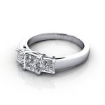 Trilogy-Diamond-Ring-RT10-Princess-Cut-Diamond-Platinum-LF Trilogy-Diamond-Ring-RT10-Princess-Cut-Diamond-Platinum-LF
