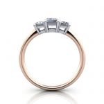Trilogy-Diamond-Ring-RT4-Emerald-Cut-Diamond-Rose-TF Trilogy-Diamond-Ring-RT4-Emerald-Cut-Diamond-Rose-TF