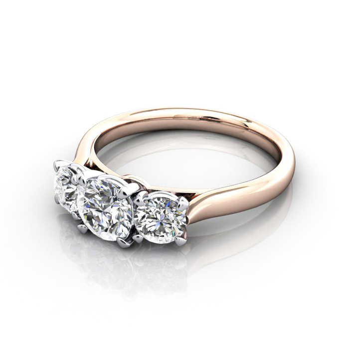 Trilogy-Diamond-Ring-RT5-Round-Brilliant-Diamond-Rose-LF
