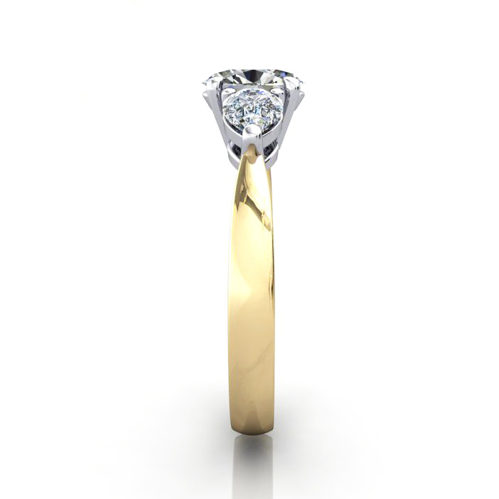 Trilogy-Diamond-Ring-RT7-Oval-Pear-Shaped-Diamond-Yellow-SV Trilogy-Diamond-Ring-RT7-Oval-Pear-Shaped-Diamond-Yellow-SV