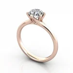 Video Diamond-Engagement Ring-Solitaire-Round-Brilliant-RS13-Rose-3D