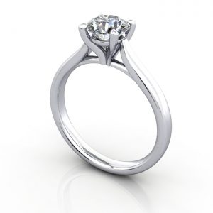 Video-Diamond Ring, RS41, Platinum, 3D