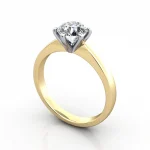 Video-Diamond-Ring-Solitaire-Round-Brilliant-RS23-Yellow-3D