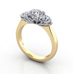 Video-Engagement Ring RT3-Cush-YG-3D Video-Engagement Ring RT3-Cush-YG-3D
