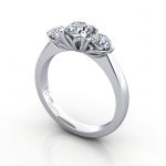 Video-Engagement Ring RT3-Round-Plat-3D Video-Engagement Ring RT3-Round-Plat-3D