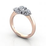 Video-Engagement Ring RT3-Round-RG-3D Video-Engagement Ring RT3-Round-RG-3D