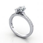 Video-Marquise Engagement Ring, White Gold, RS50, 3D Video-Marquise Engagement Ring, White Gold, RS50, 3D