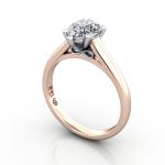 Video-Pear Shape Engagement Ring, Rose Gold, RS34, 3D Video-Pear Shape Engagement Ring, Rose Gold, RS34, 3D