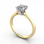 Video-Solitaire-Diamond-Ring-Princess-RS41-Yellow-Gold-3D