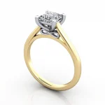 Video-Solitaire-Diamond-Ring-RS34.-Yellow-Gold-Princess-Cut-3D