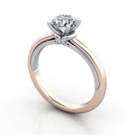 Video-Solitaire-Diamond-Ring-RS37.-Rose-Round-Brilliant-3D Video-Solitaire-Diamond-Ring-RS37.-Rose-Round-Brilliant-3D