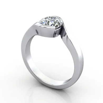 Solitaire-Engagement-Ring-Round-Brilliant-Diamond-RS24-Platinum-3D