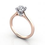 video-Diamond Solitaire RS45 Round Rose 3D