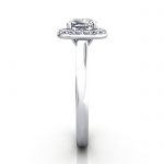 Cushion Engagement Ring, Platinum, RH1, SV