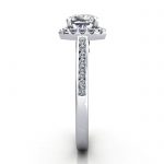 Cushion Engagement Ring, Platinum, RH4, SV Cushion Engagement Ring, Platinum, RH4, SV