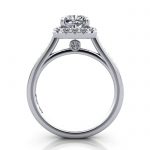 Cushion Engagement Ring, Platinum, RH4, TF Cushion Engagement Ring, Platinum, RH4, TF