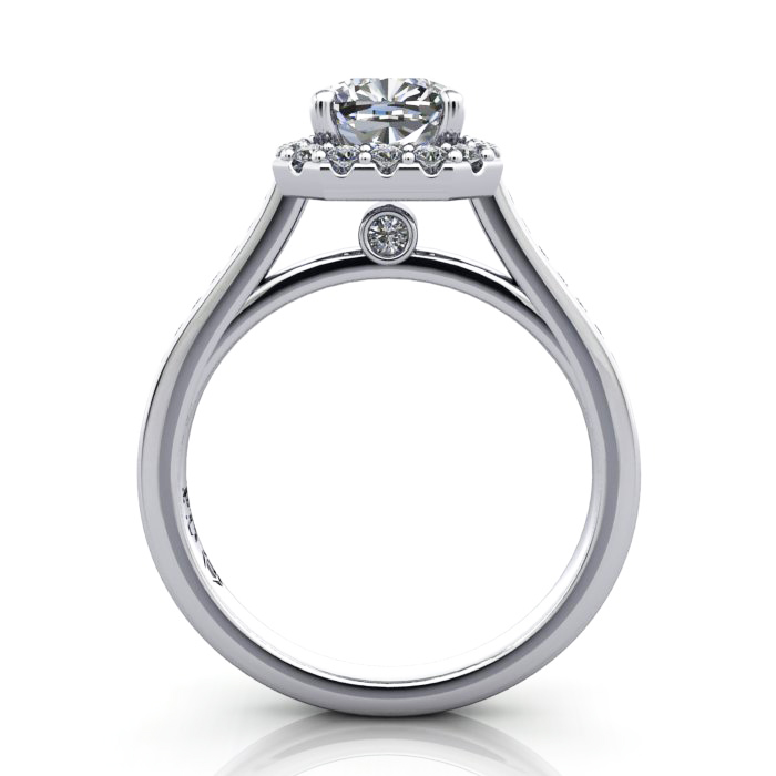 Cushion Engagement Ring, Platinum, RH4, TF Cushion Engagement Ring, Platinum, RH4, TF