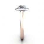 Cushion Engagement Ring ,Rose Gold, RH1, SV Cushion Engagement Ring ,Rose Gold, RH1, SV