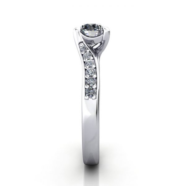 Diamond Solitaire RSA10 Round Platinum SV