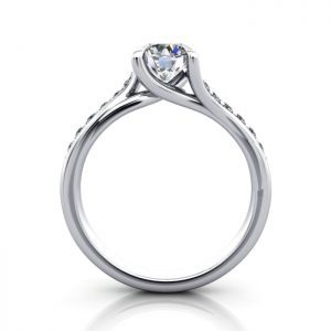 Diamond Solitaire RSA10 Round Platinum TF