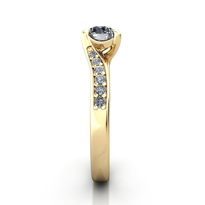 Diamond Solitaire RSA10 Round Yellow SV Diamond Solitaire RSA10 Round Yellow SV