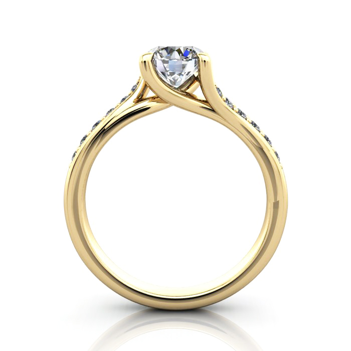 Diamond Solitaire RSA10 Round Yellow TF Diamond Solitaire RSA10 Round Yellow TF