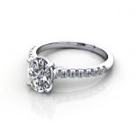 Diamond Solitaire RSA44 Oval Platinum LF Diamond Solitaire RSA44 Oval Platinum LF
