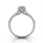 Diamond Solitaire RSA44 Oval Platinum TF Diamond Solitaire RSA44 Oval Platinum TF
