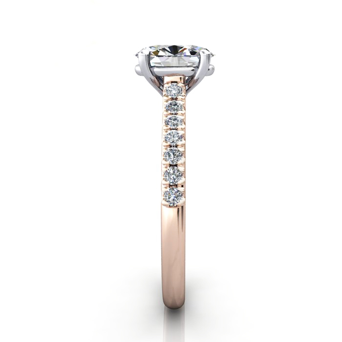 Diamond Solitaire RSA44 Oval Rose SV Diamond Solitaire RSA44 Oval Rose SV