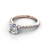 Diamond Solitaire RSA44 Round Rose LF Diamond Solitaire RSA44 Round Rose LF
