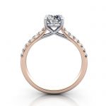 Diamond Solitaire RSA44 Round Rose TF Diamond Solitaire RSA44 Round Rose TF