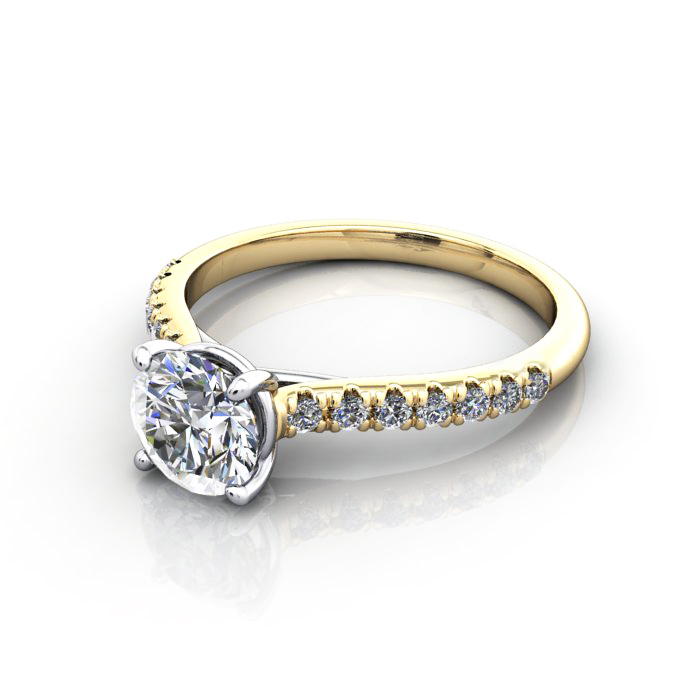 Diamond Solitaire RSA44 Round Yellow LF Diamond Solitaire RSA44 Round Yellow LF