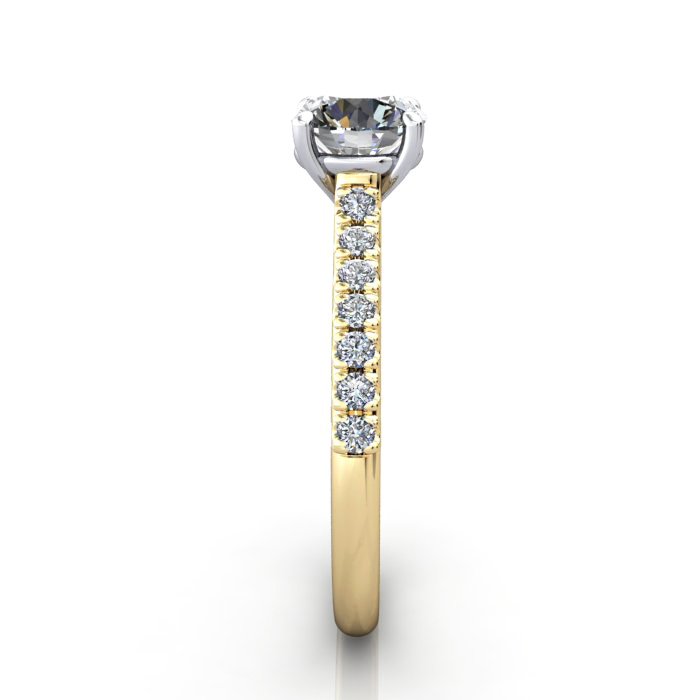 Diamond Solitaire RSA44 Round Yellow SV Diamond Solitaire RSA44 Round Yellow SV