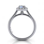 Emerald Engagement Ring, Platinum, RH4, TF