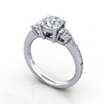 Thumb-Engagement Ring, PLAT, Cushion, RSA5, 3D