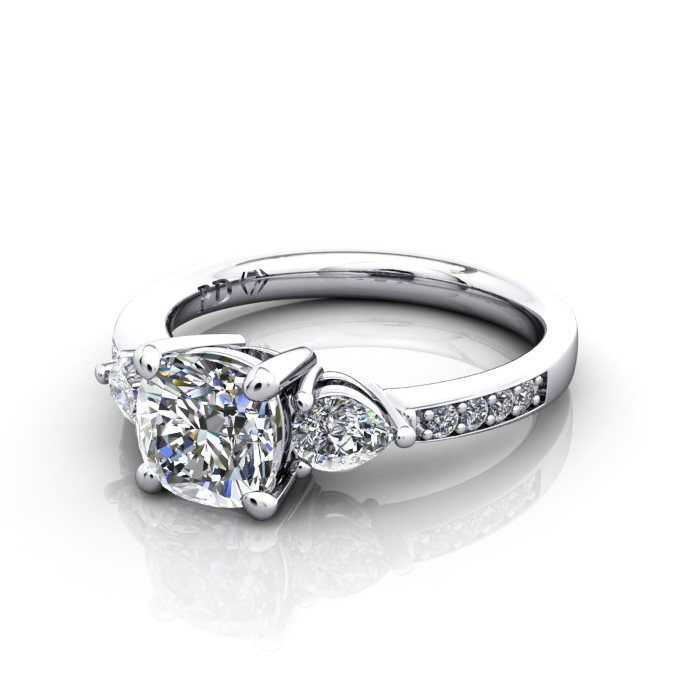 Engagement Ring, PLAT, Cushion, RSA5, LF Engagement Ring, PLAT, Cushion, RSA5, LF