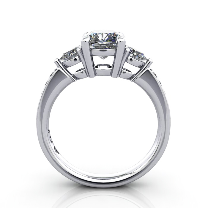 Engagement Ring, PLAT, Cushion, RSA5, TF Engagement Ring, PLAT, Cushion, RSA5, TF